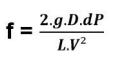 Correlação fator de atrito “f” de Darcy-Weisbach com o fator “C” de Hanzen-Williams